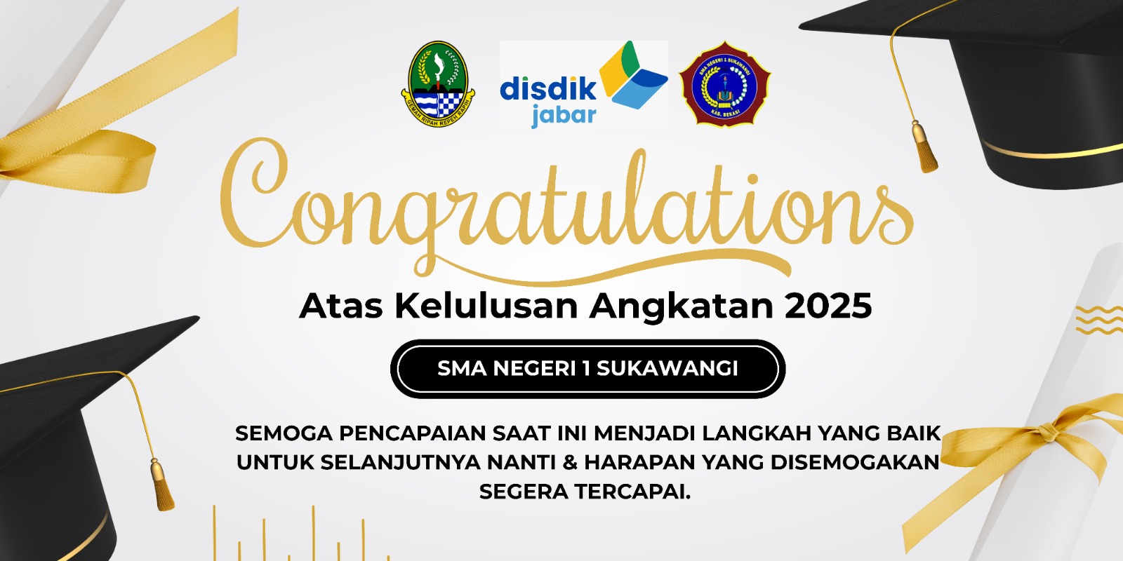 Pengumuman Kelulusan Peserta Didik Kelas XII SMAN 1 Sukawangi Tahun Ajaran 2024/2025